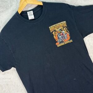 Gildan Men's‎ Biketoberfest 2013 T-Shirt Black Motorcycle Graphic Daytona Sz M